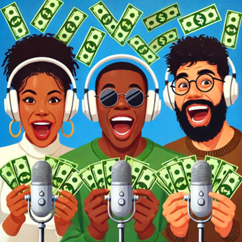 podcasters with money